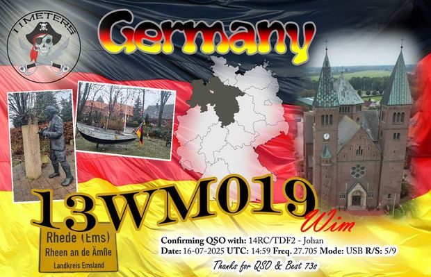 eQSL de 13WM019 WIM - Allemagne 🇩🇪
