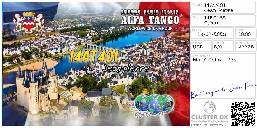 eQSL de 14AT401 JEAN PIERRE - France 🇫🇷