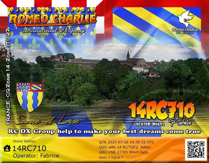 eQSL de 14RC710 FABRICE - France 🇫🇷