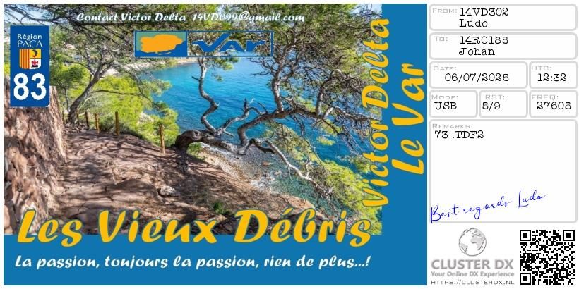 eQSL de 14VD302 LUDO - France 🇫🇷