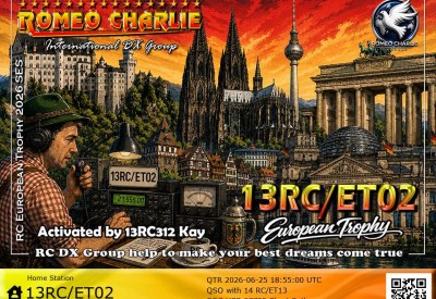 eQSL reçue de 13RC-ET02 KAY, Allemagne – contact DX bande 11 mètres 27 MHz