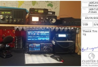 eQSL reçue de 14BL69 BERNARD, France – contact DX bande 11 mètres 27 MHz