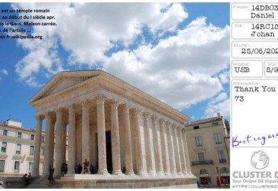 eQSL reçue de 14DB030 DANIEL, France – contact DX bande 11 mètres 27 MHz