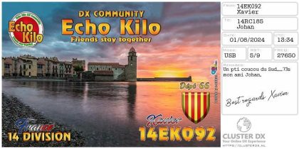 eQSL 14EK092 XAVIER