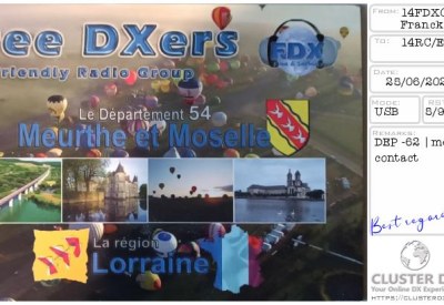 eQSL reçue de 14FDX054 FRANCK, France – contact DX bande 11 mètres 27 MHz