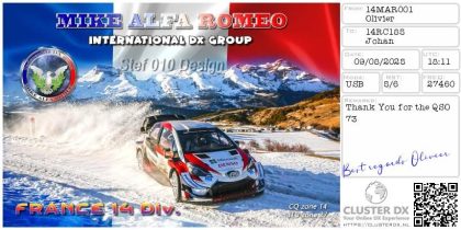 eQSL 14MAR001 OLIVIER