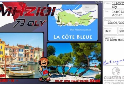 eQSL 14MHZ101 OLY — France
