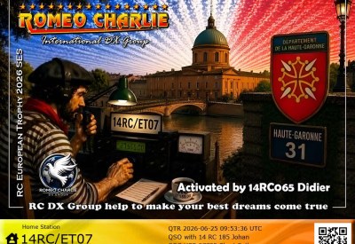 eQSL reçue de 14RC-ET07 DIDIER, France – contact DX bande 11 mètres 27 MHz