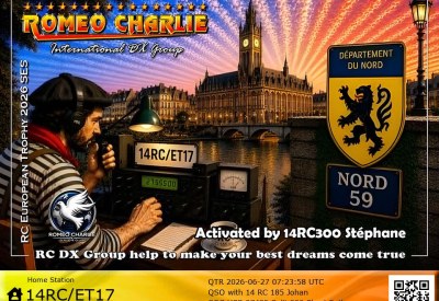 eQSL reçue de 14RC-ET17 STEPHANE, France – contact DX bande 11 mètres 27 MHz
