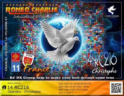eQSL 14RC216 CHRISTOPHE