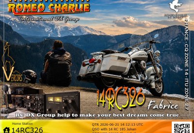 eQSL reçue de 14RC326 FABRICE, France – contact DX bande 11 mètres 27 MHz