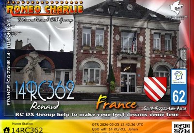 eQSL 14RC362 RENAUD — France