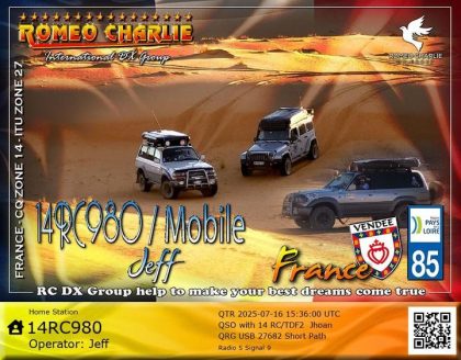 eQSL 14RC980 MOBILE JEFF