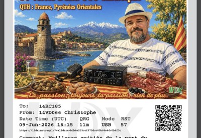 eQSL 14VD066 CHRISTOPHE — France