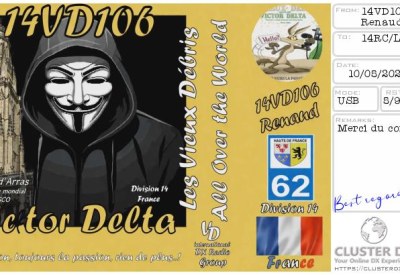 eQSL 14VD106 RENAUD — France
