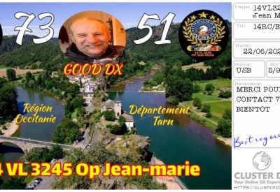 eQSL 14VL3245 JEAN MARIE — France