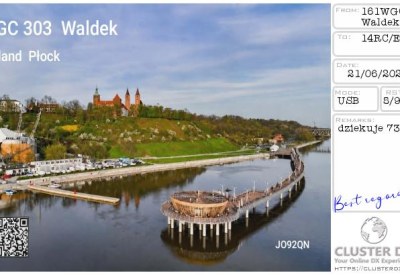 eQSL 161WGC303 WALDEK — Pologne