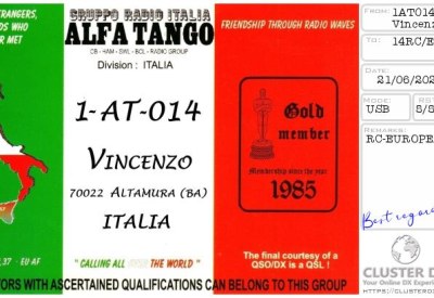 eQSL 1AT014 VINCENZO — Italie