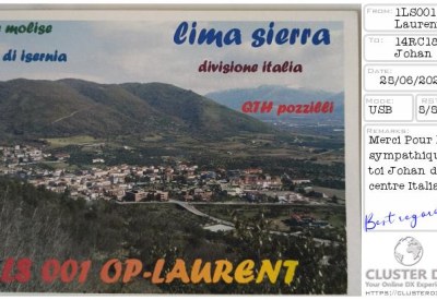 eQSL 1LS001 LAURENT — Italie