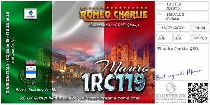 eQSL 1RC119 MAURO
