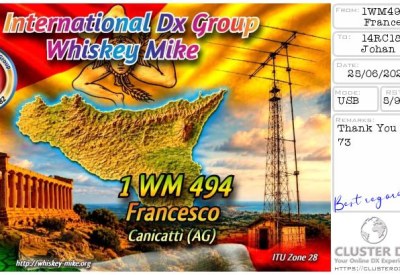 eQSL 1WM494 FRANCESCO — Italie