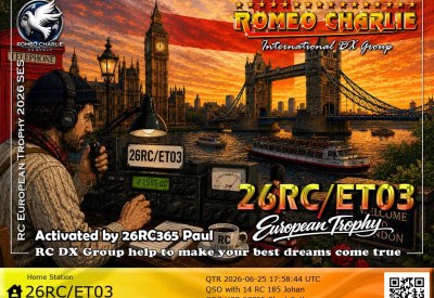 eQSL reçue de 26RC-ET03 PAUL, Angleterre – contact DX bande 11 mètres 27 MHz