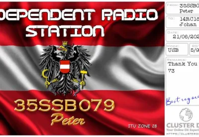 eQSL 35SSB079 PETER