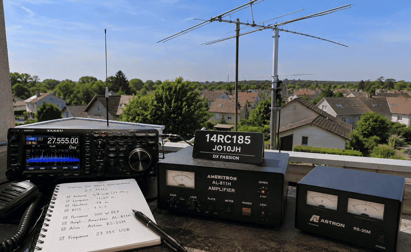 Stations DX haute performance 27 MHz : antennes et puissance