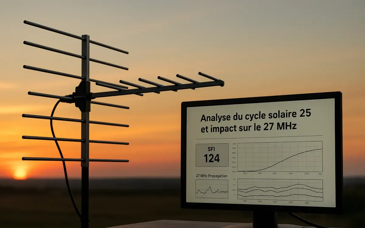 Image Ai Analyse Du Cycle Solaire 25 Et Impact Sur Le 27 Mhz