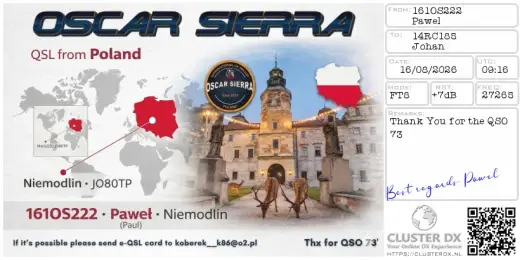 eQSL 161OS222 PAWEL