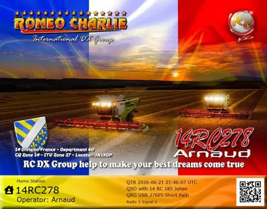 eQSL 14RC278